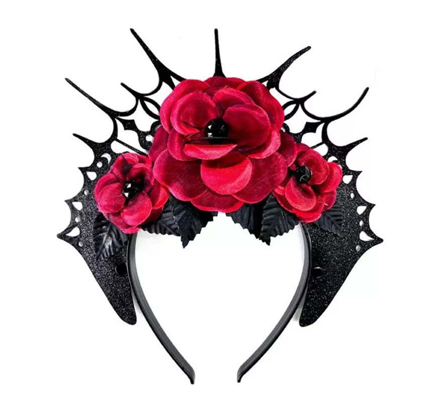 Translation missing: es.Diadema de Rosas rojas Gótica