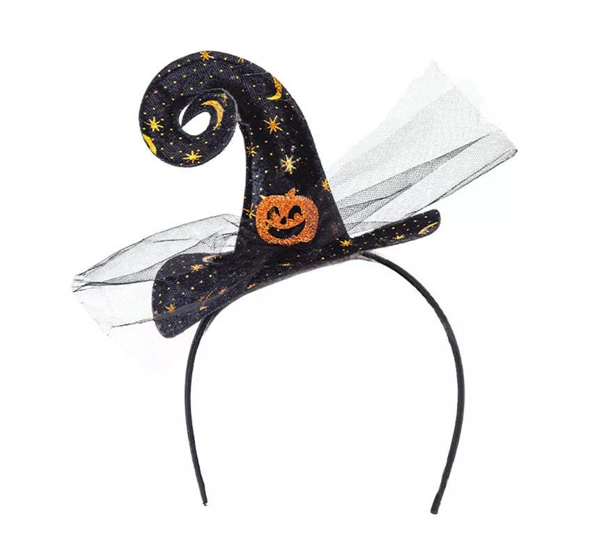 Translation missing: es.Diadema de Sombrero de Bruja con calabaza
