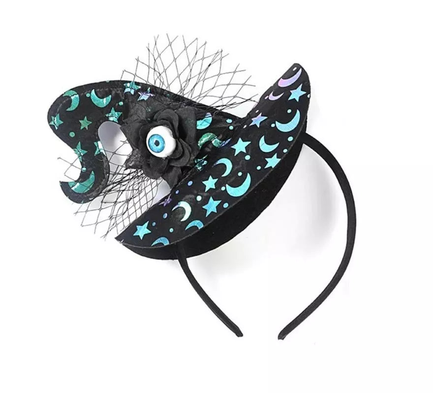 Translation missing: es.Diadema de Sombrero de Bruja Ojo, Lunas y Estrellas
