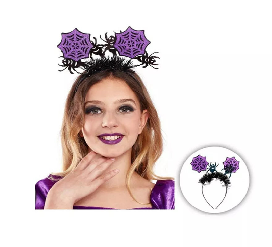 Translation missing: es.Diadema de Spiderwebs Lila