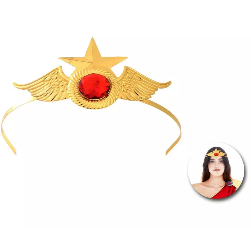 Translation missing: es.Diadema de Superheroína alas doradas