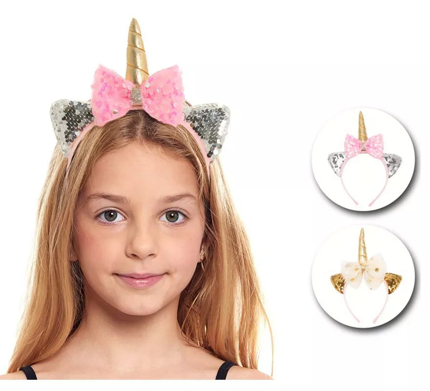 Translation missing: es.Diadema de Unicornio con lazo en modelos surtidos