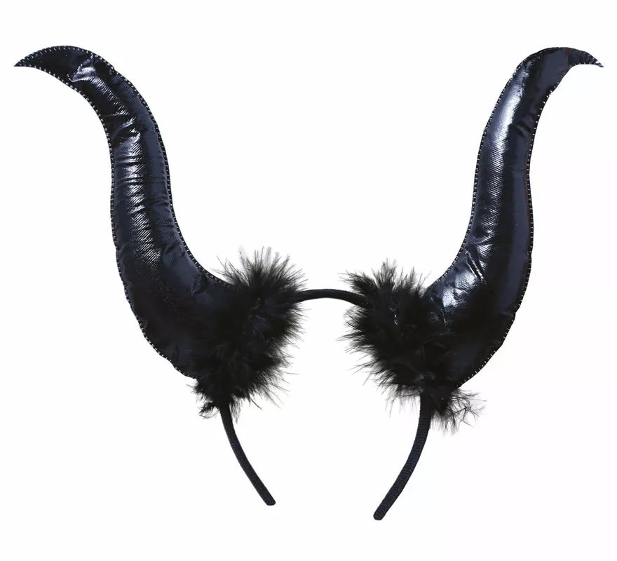 Translation missing: es.Diadema Demonio Negra con Cuernos Altos