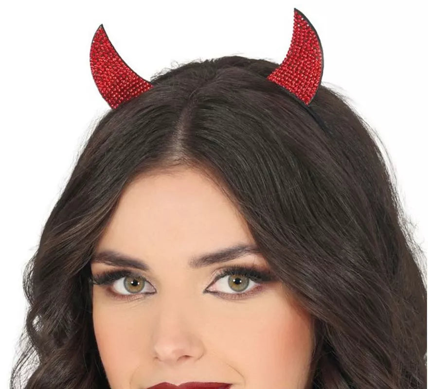 Translation missing: es.Diadema Demonio rojo Brillante