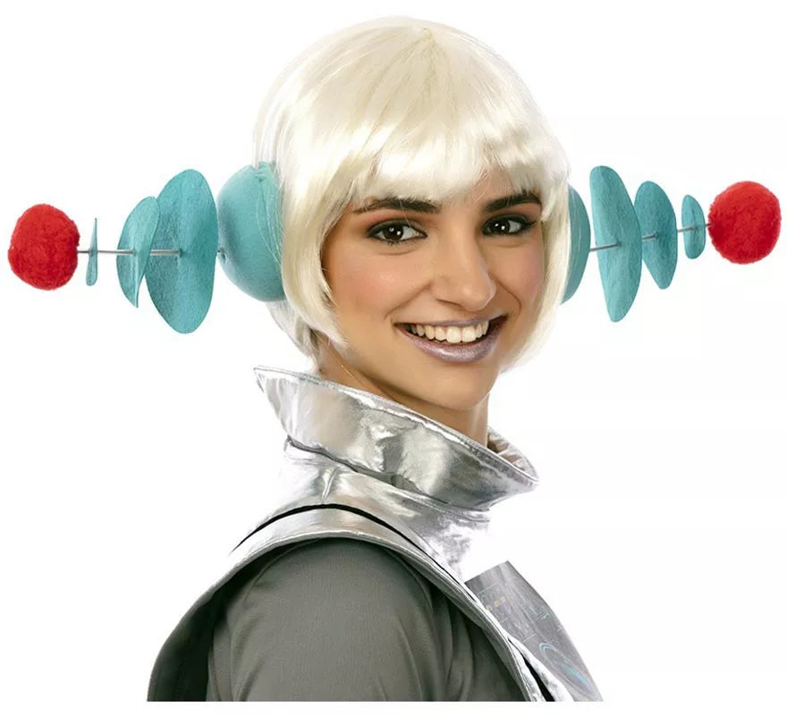 Translation missing: es.Diadema Espacial azul y rojo de 16 cm cada lado