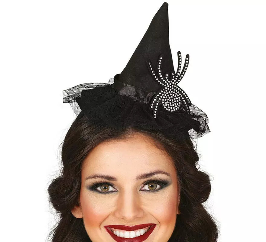 Translation missing: es.Diadema Gorrito Bruja con Araña