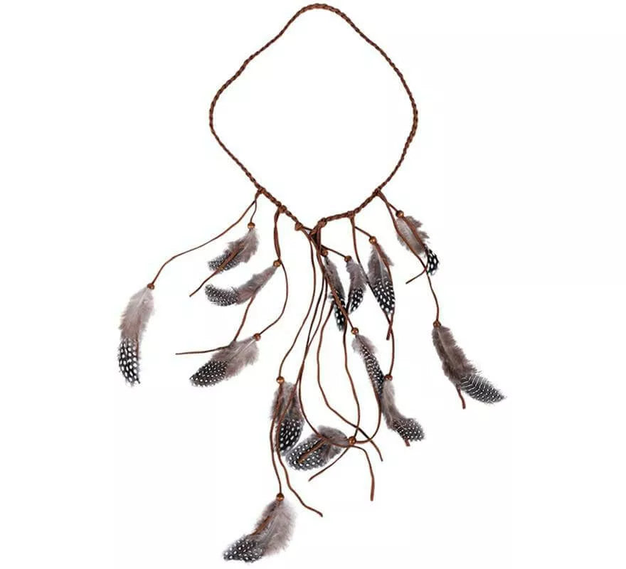 Translation missing: es.Diadema India con plumas de 23 Cm de diámetro