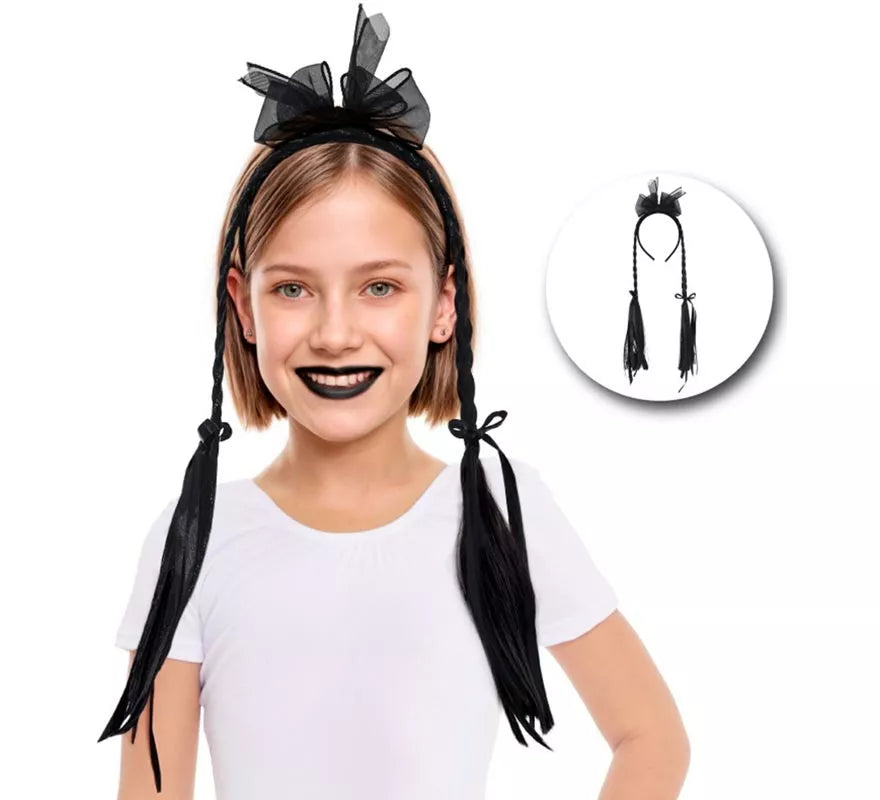 Translation missing: es.Diadema Lazo con Dos Trenzas Infantil