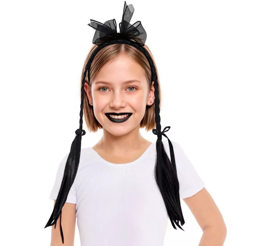 Translation missing: es.Diadema Lazo con Dos Trenzas Infantil