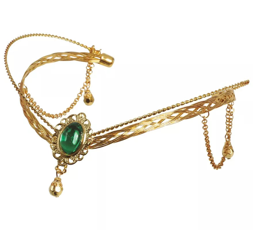 Translation missing: es.Diadema Medieval Metálica Oro