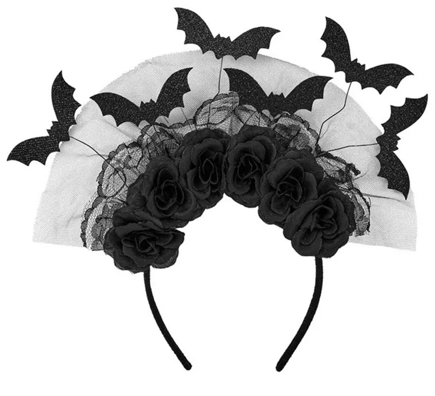 Translation missing: es.Diadema Murciélagos y Rosas negras