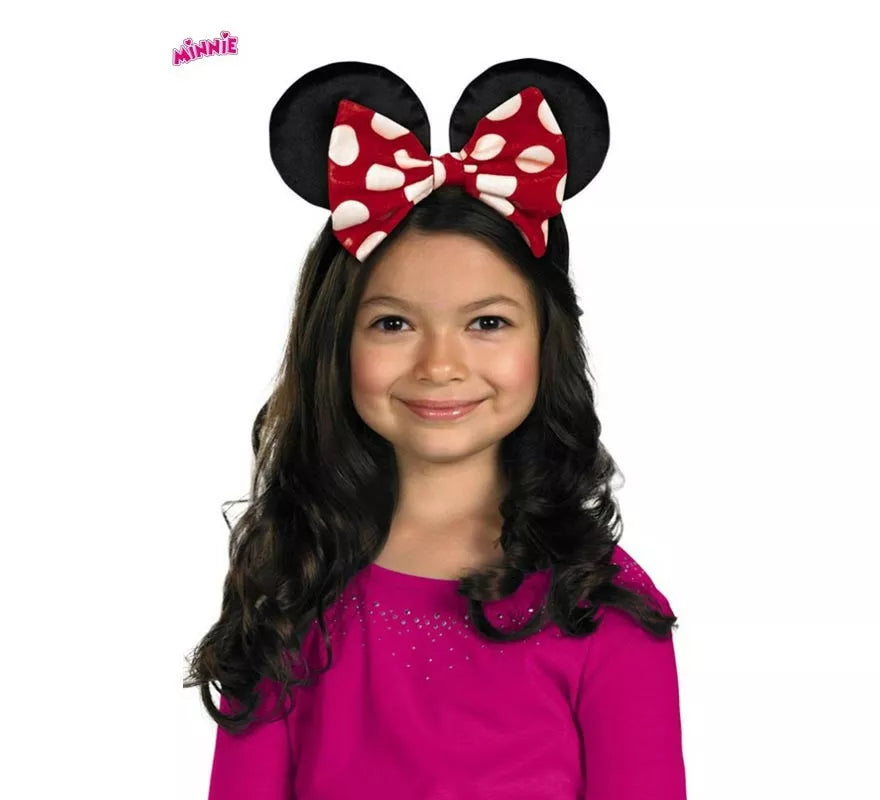 Translation missing: es.Diadema Orejas de Minnie Disney con lazo reversible infantil