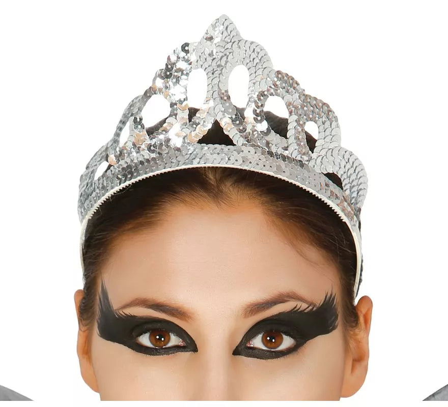 Translation missing: es.Diadema Plata lentejuelas