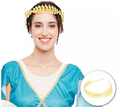 Diadema Romana dorada de metal adulto