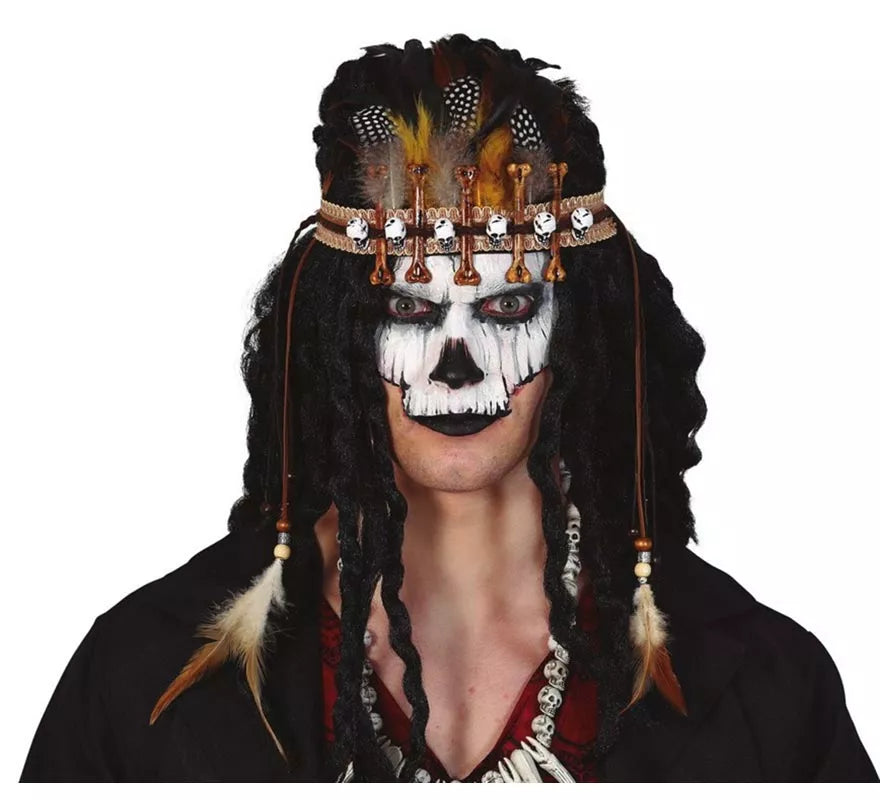 Diadema Voodoo con Plumas