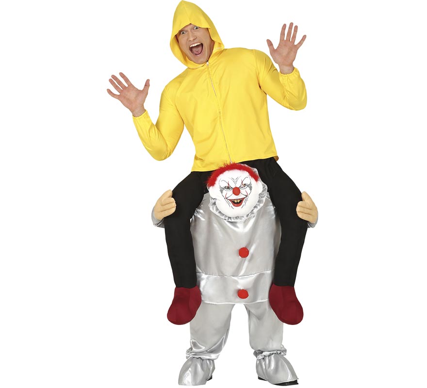 Translation missing: es.Disfraz a hombros de Payaso del miedo para hombre