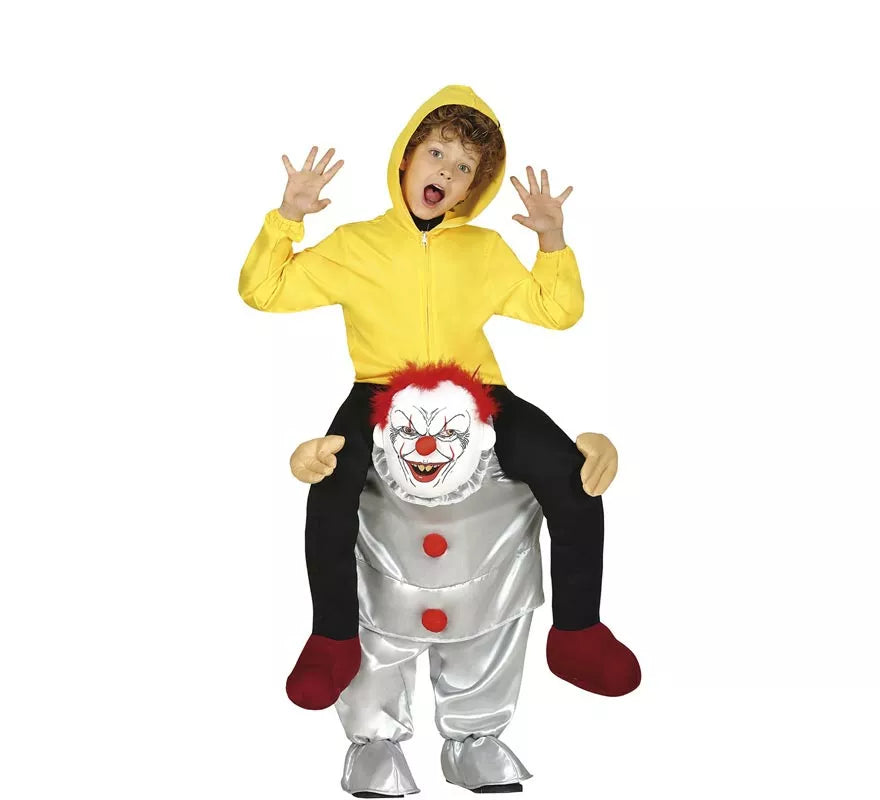 Translation missing: es.Disfraz a hombros de Payaso del miedo para niños