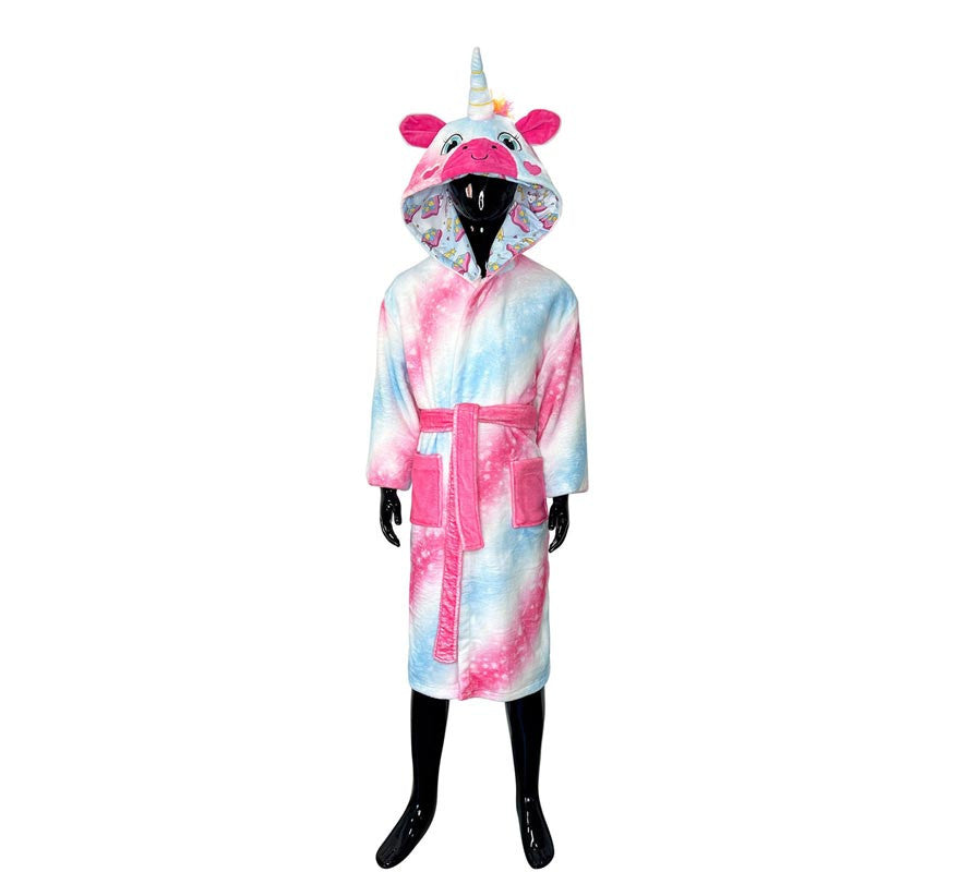 Translation missing: es.Disfraz Albornoz Uri Unicornio para niños