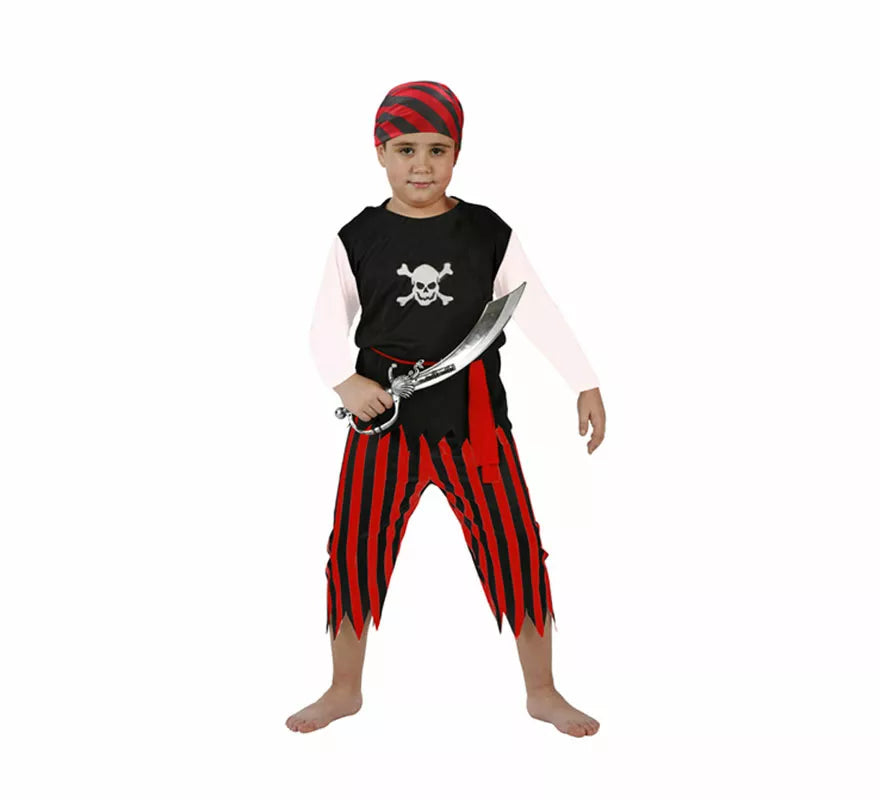 Disfraz barato de Pirata para niños de 5 a 6 años