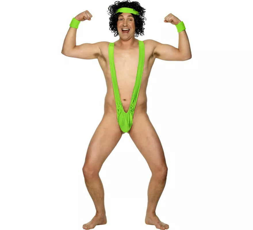 Translation missing: es.Disfraz Biquini de Borat color verde de Lycra