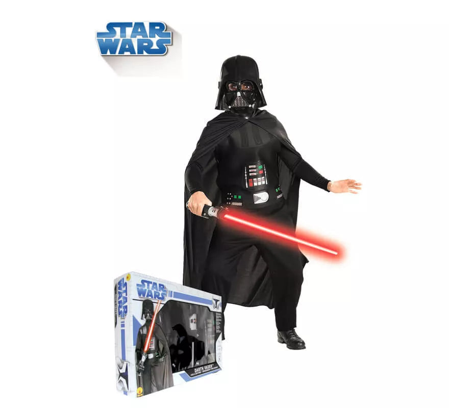 Translation missing: es.Disfraz Darth Vader con espada en caja