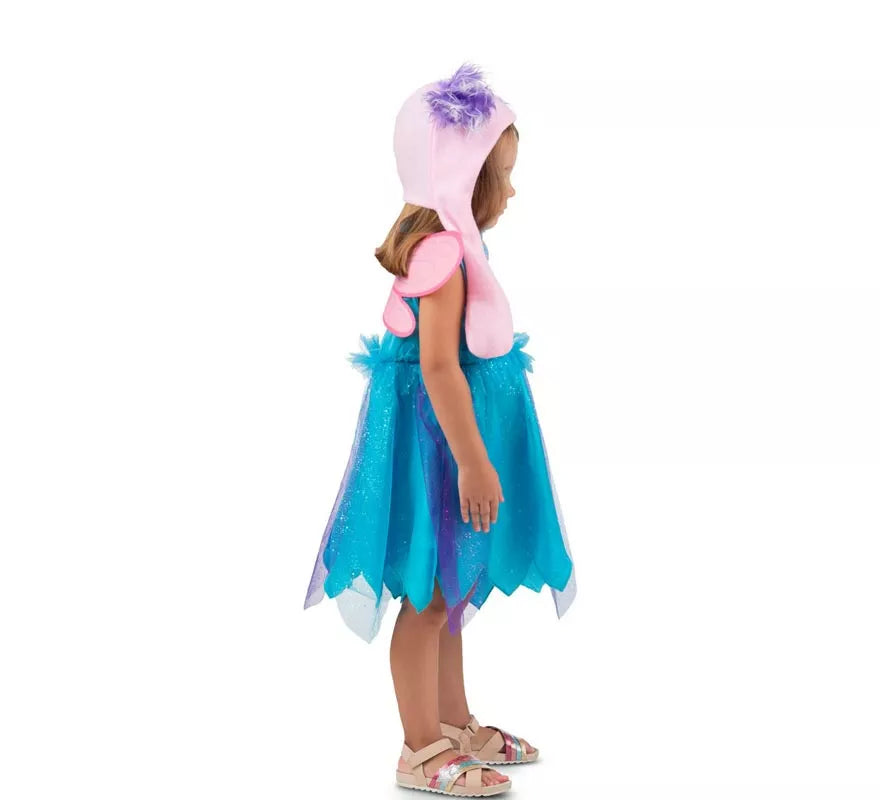 Translation missing: es.Disfraz de Abby Surprise azul con sombrero para bebé y niña