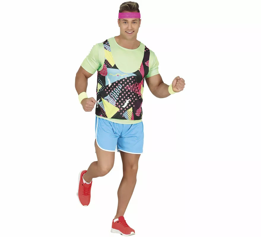 Translation missing: es.Disfraz de Aerobic de los 80' para hombre