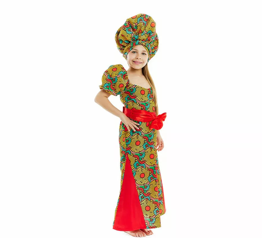 Disfraz de Africana para niña