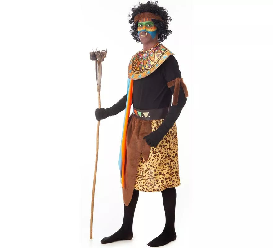Translation missing: es.Disfraz de Africano de Tribu para hombre