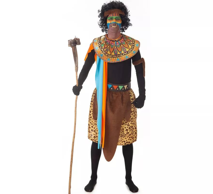 Translation missing: es.Disfraz de Africano de Tribu para hombre