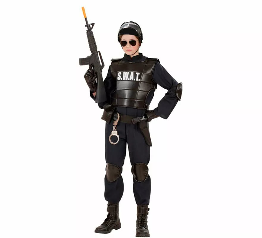 Translation missing: es.Disfraz de Agente Policía SWAT para niño