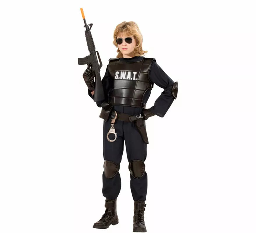 Disfraz de Agente Policía SWAT para niño