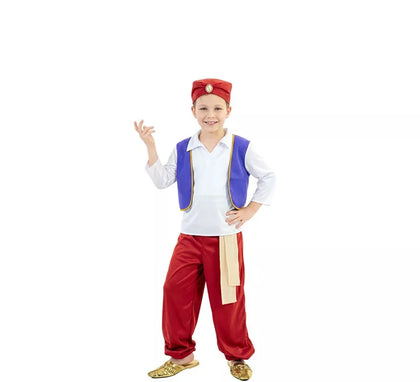 Disfraz de Aladino Rojo y Blanco para niño