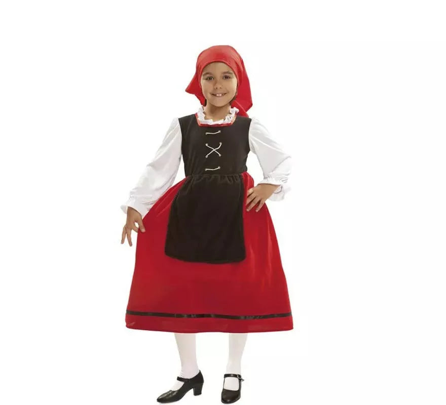 Translation missing: es.Disfraz de Aldeana o Pastora para Niña
