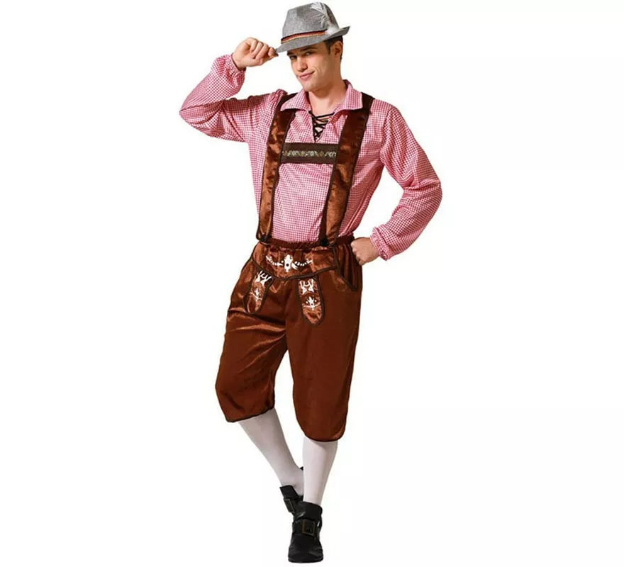 Translation missing: es.Disfraz de Alemán Tradicional Marrón para hombre