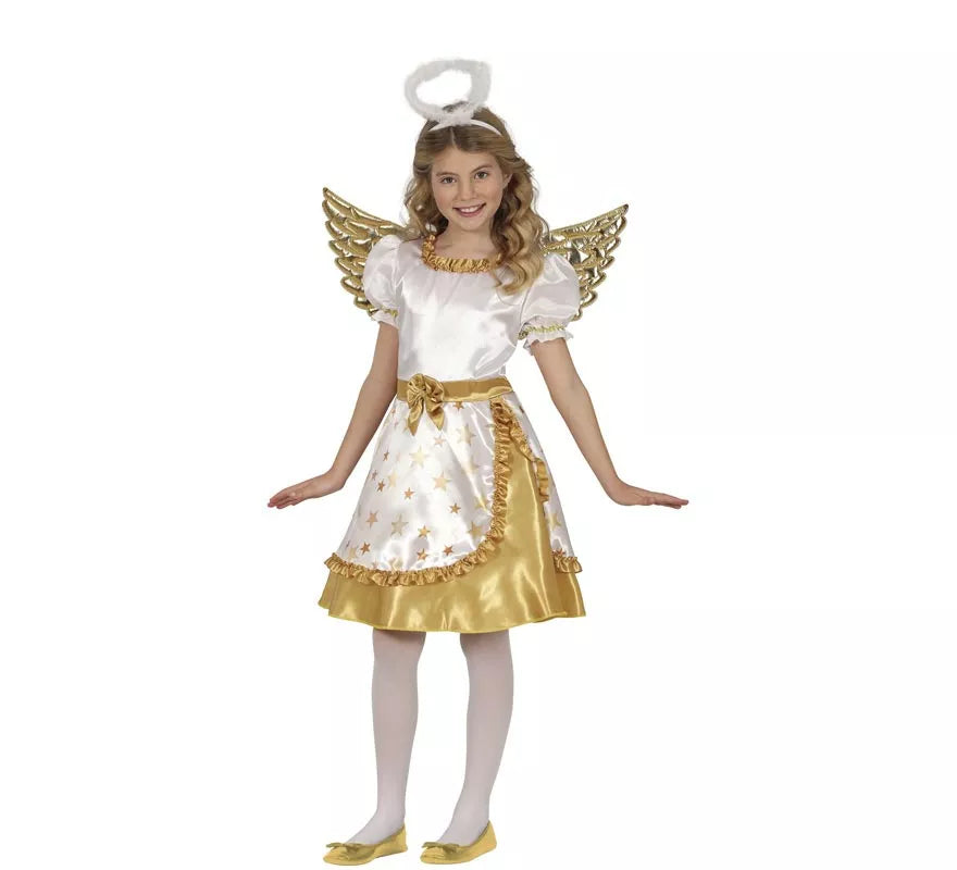 Translation missing: es.Disfraz de Ángel dorado para niña
