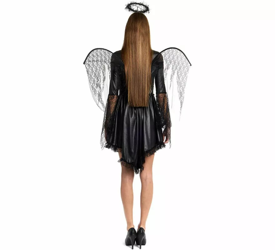 Translation missing: es.Disfraz de Ángel negro con Alas para mujer