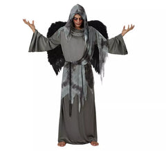 Disfraz de Ángel negro para hombre talla M-L