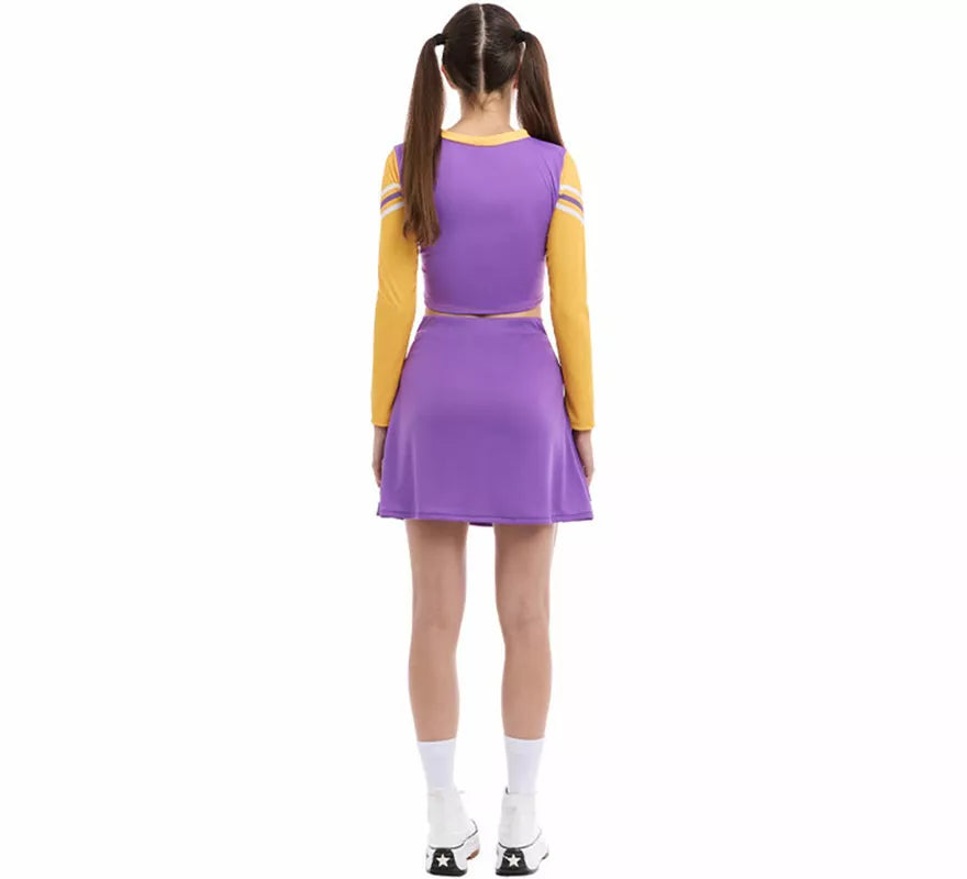 Translation missing: es.Disfraz de Animadora Cheerleader morado para mujer