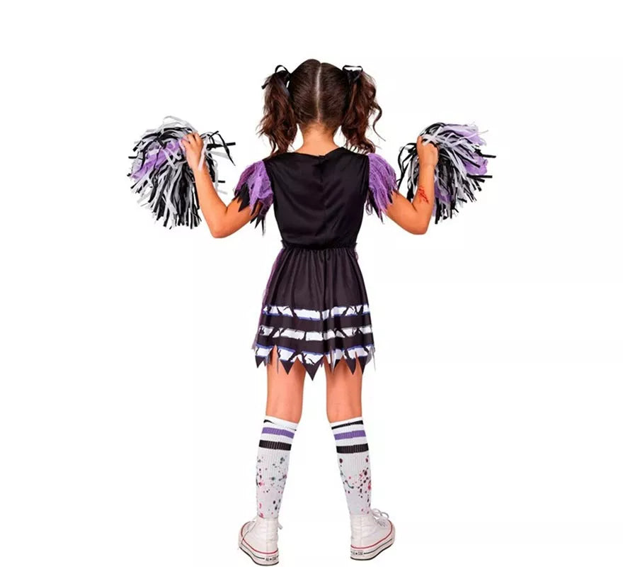 Translation missing: es.Disfraz de Animadora Cheerleader Zombie para niña