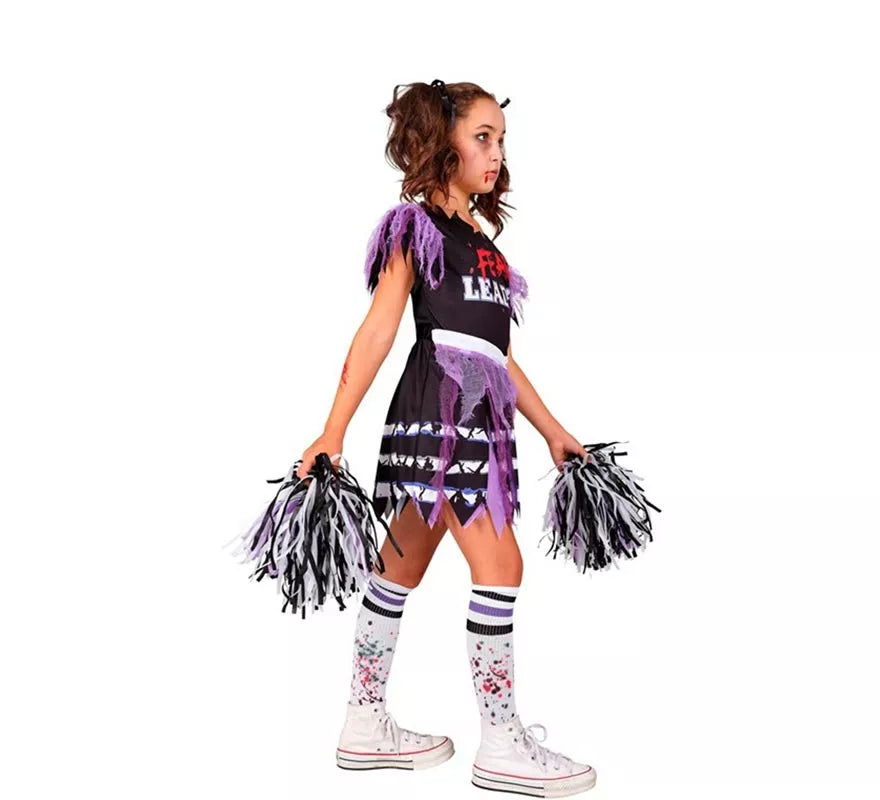 Translation missing: es.Disfraz de Animadora Cheerleader Zombie para niña