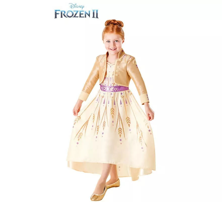 Translation missing: es.Disfraz de Anna Dorado de Frozen 2 para niña