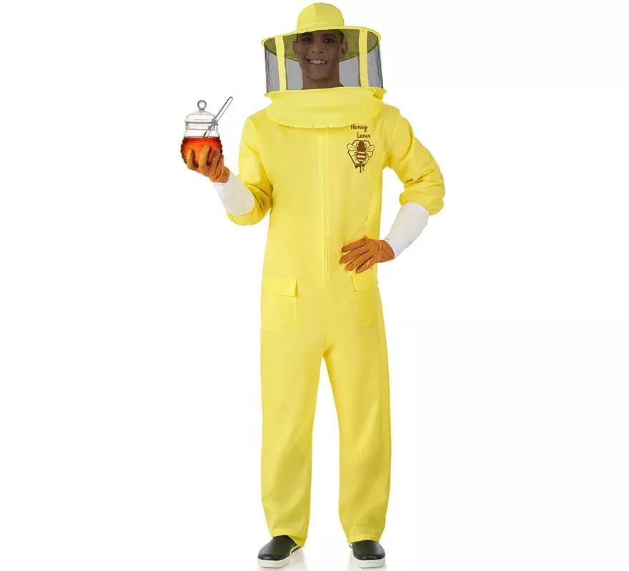Translation missing: es.Disfraz de Apicultor Profesional amarillo para hombre