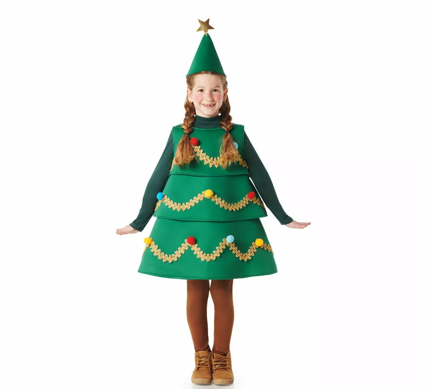 Disfraz de Árbol de Navidad Decorado para niños