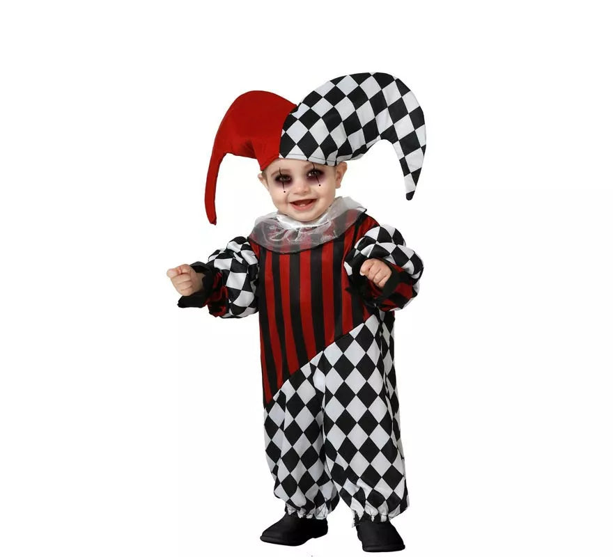 Translation missing: es.Disfraz de Arlequin Siniestro para niño y bebé