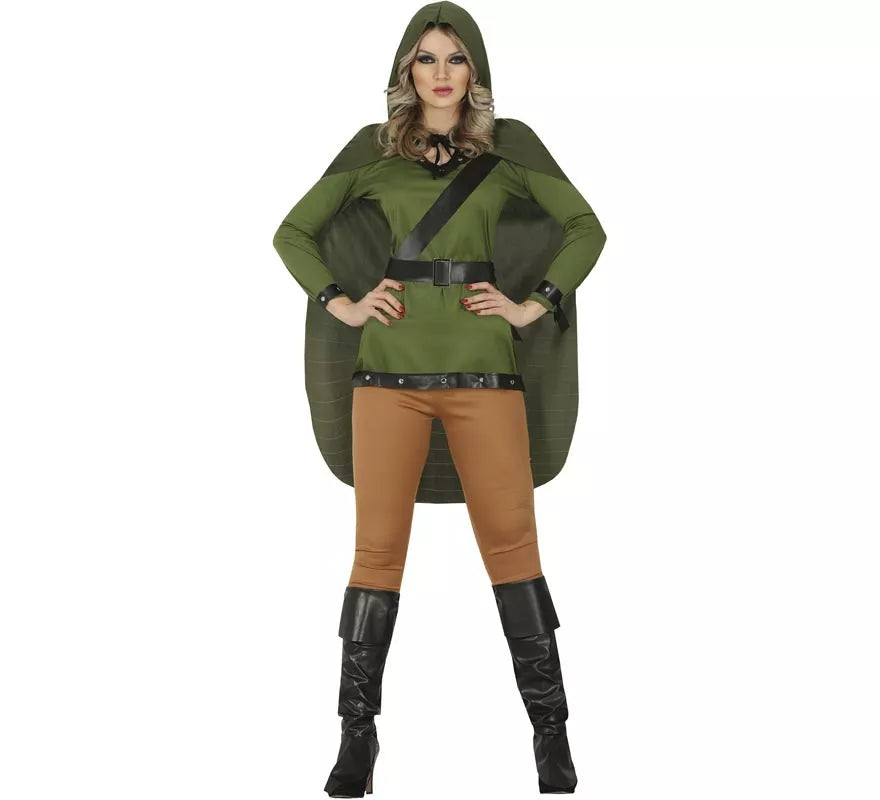 Translation missing: es.Disfraz de Arquera Verde para mujer
