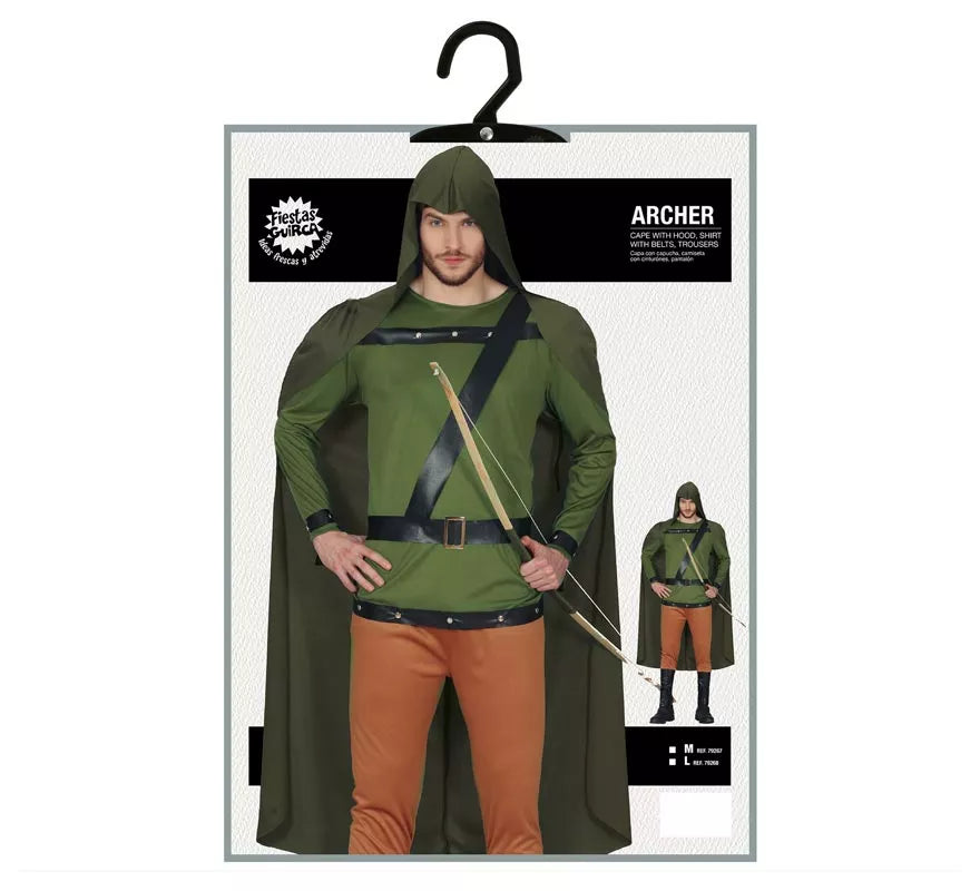 Translation missing: es.Disfraz de Arquero Verde para hombre