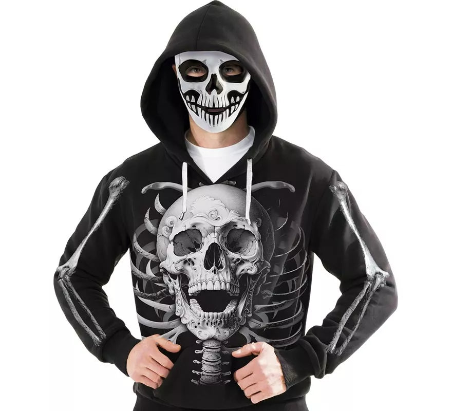 Translation missing: es.Disfraz de Asesino Esqueleto con Sudadera y Máscara para adulto
