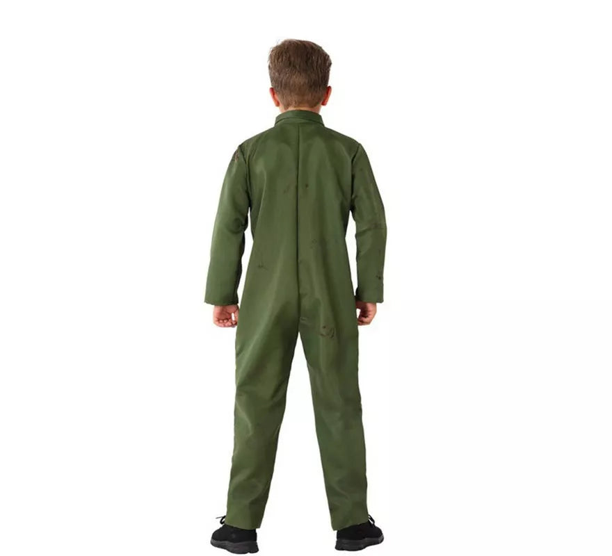 Translation missing: es.Disfraz de Asesino Verde para niño