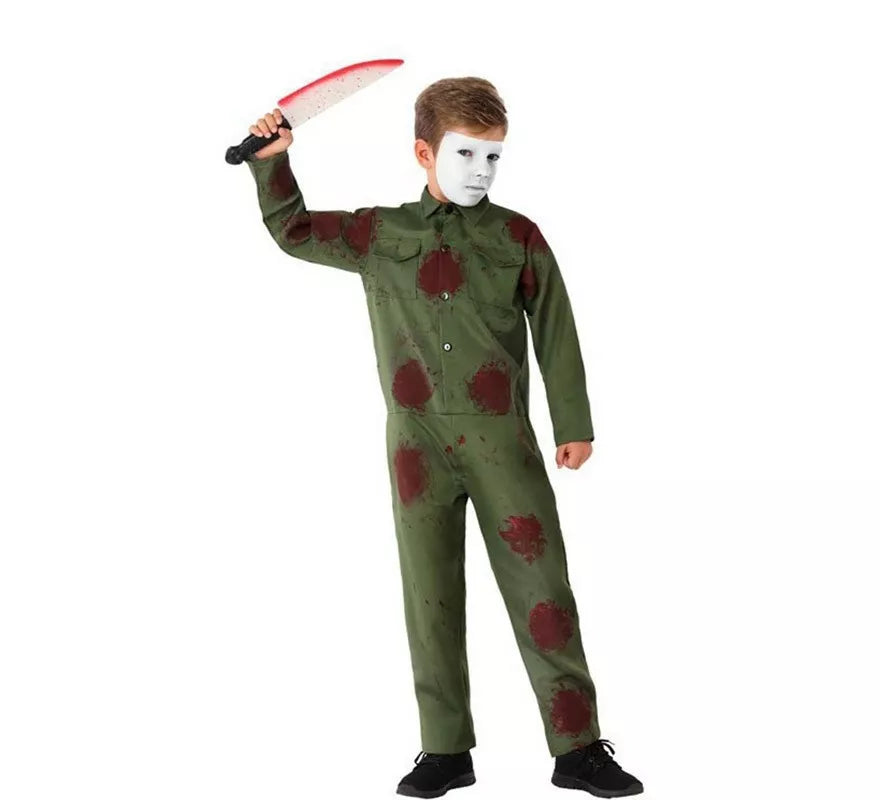 Translation missing: es.Disfraz de Asesino Verde para niño